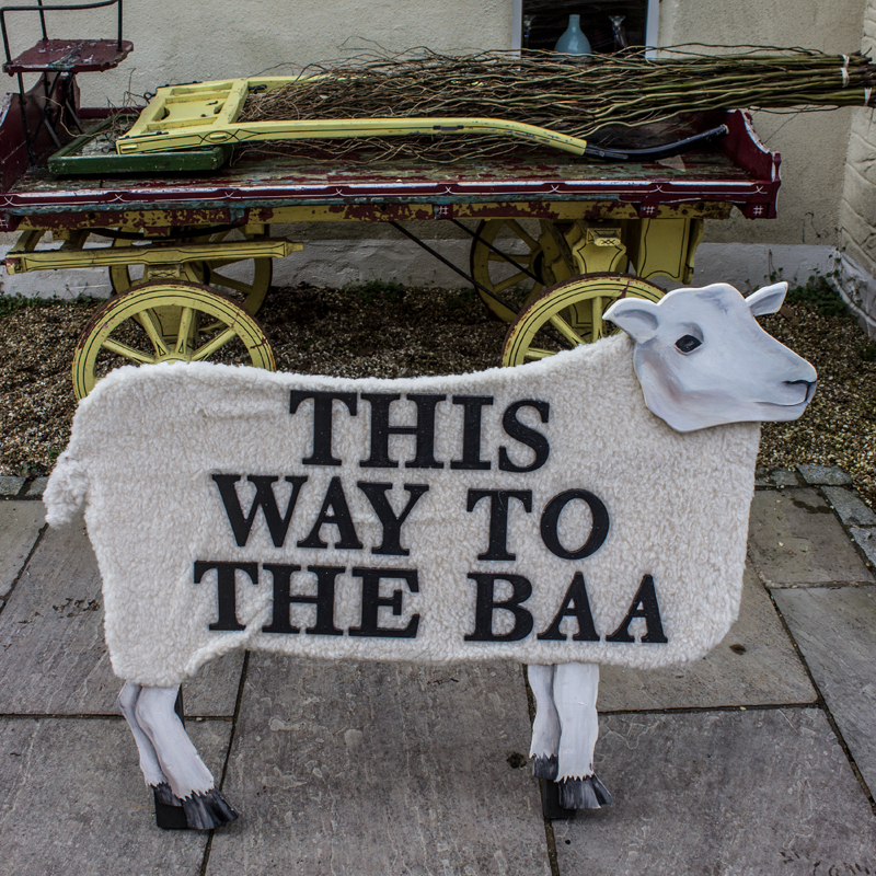 FOR SALE This Way To The Baa Sheep Sign